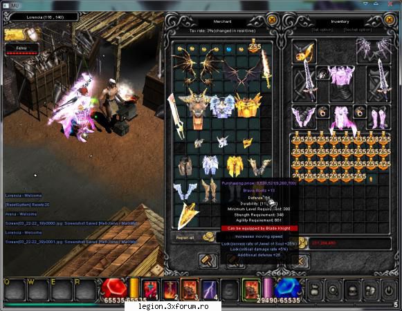 lorencia hanzo shop :razz: muonline nou creat in 2011